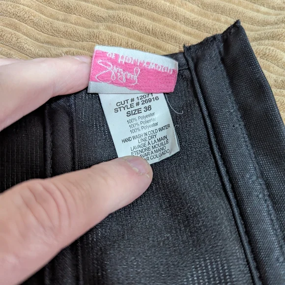 Vintage Black Corset by Shirley of Hollywood - Picture 6 of 7